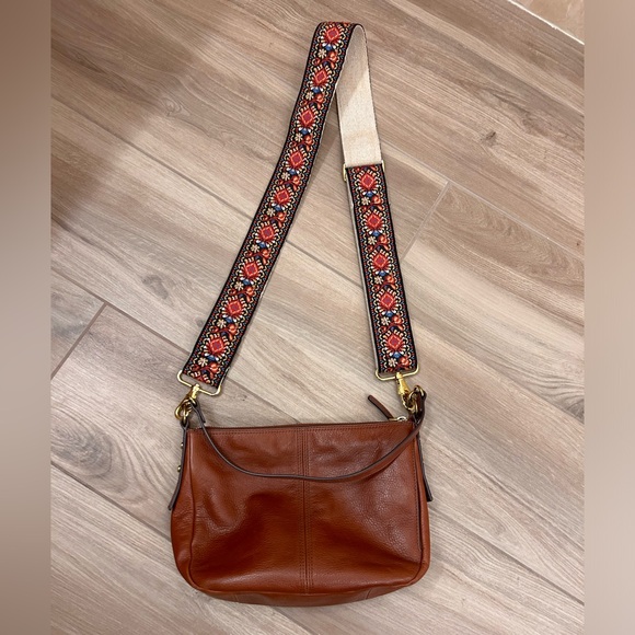 Fossil Handbags - Fossil Women's Jolie Leather Crossbody Purse Handbag for Women with Guitar Strap